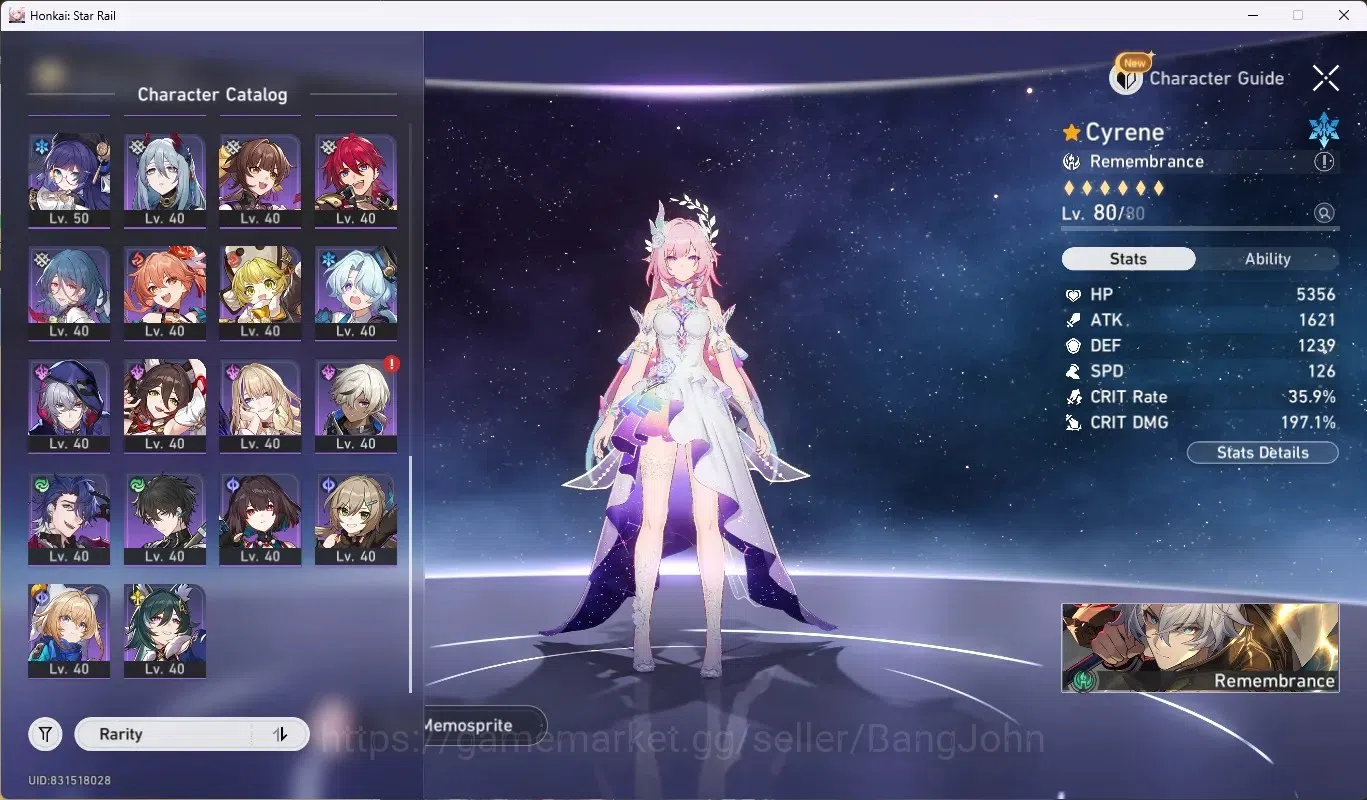 Honkai Star Rail Accounts ASIA| TL 70 |17 Limited [(Castorice,Evernight,Phai image 4