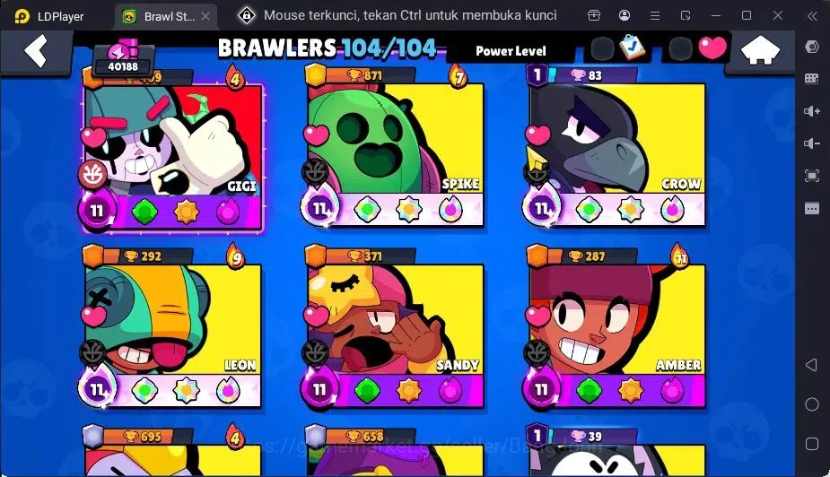 Brawl Stars Accounts Global | 104 Brawler|54 Max Hypercharge|5 Hyoercharge,12 Legend,138 Epic Skins|11981 Bling | ProtectOff 12