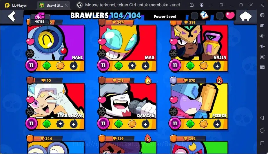 Brawl Stars Accounts Global | 104 Brawler|54 Max Hypercharge|5 Hyoercharge,12 Legend,138 Epic Skins|11981 Bling | ProtectOff 14