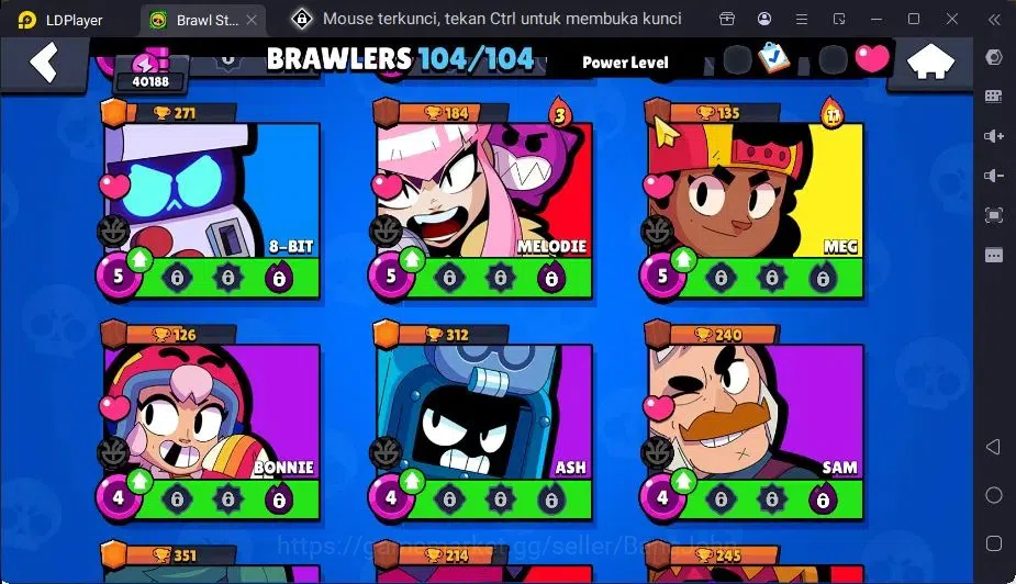 Brawl Stars Accounts Global | 104 Brawler|54 Max Hypercharge|5 Hyoercharge,12 Legend,138 Epic Skins|11981 Bling | ProtectOff 16
