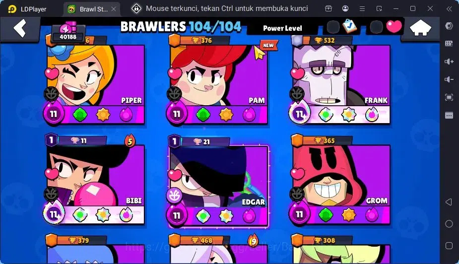 Brawl Stars Accounts Global | 104 Brawler|54 Max Hypercharge|5 Hyoercharge,12 Legend,138 Epic Skins|11981 Bling | ProtectOff 8