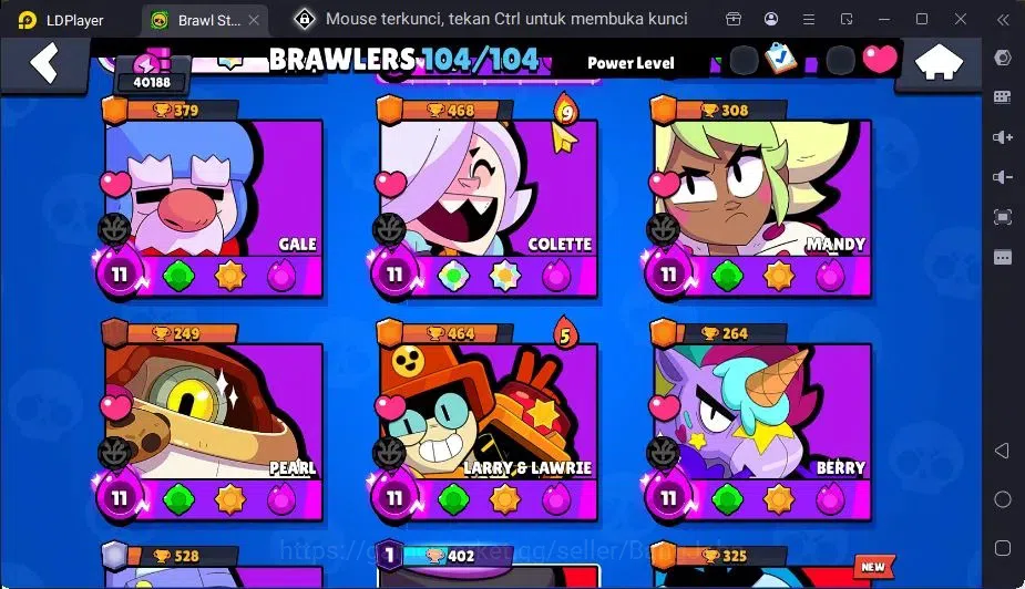 Brawl Stars Accounts Global | 104 Brawler|54 Max Hypercharge|5 Hyoercharge,12 Legend,138 Epic Skins|11981 Bling | ProtectOff 9