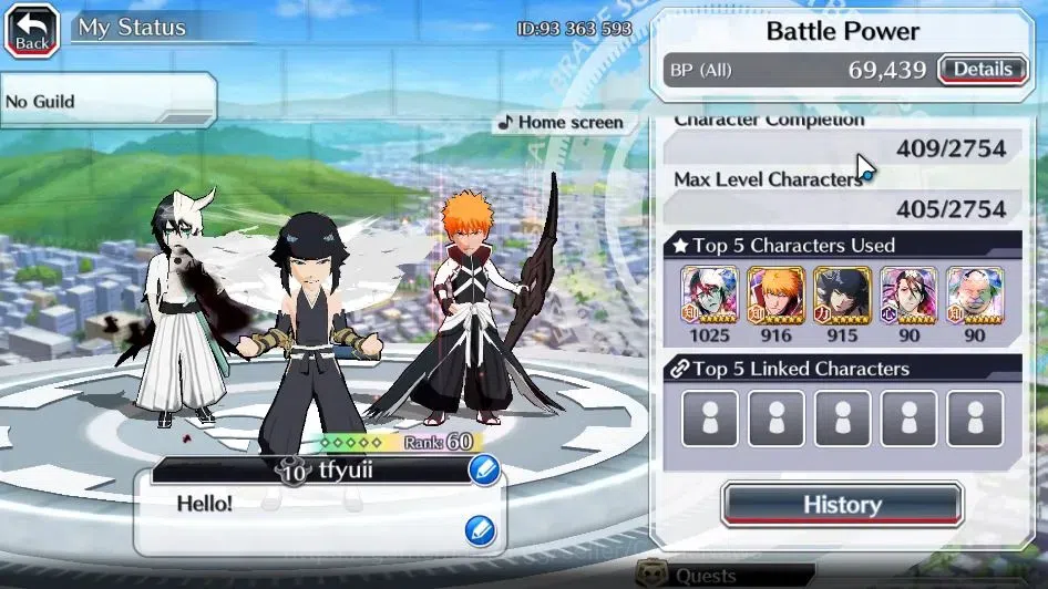 Bleach: Brave Souls Accounts [GLOBAL]20K Orbs+Fresh All Story|Lv200 (TYBW24 Soi image 3