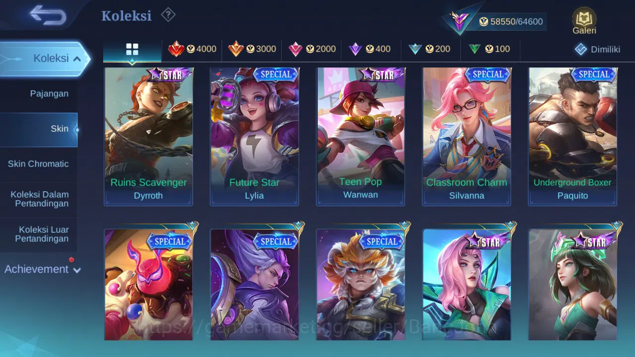 Mobile Legends: Bang Bang Accounts GLOBAL Hero 101 Skin 213 | Prime Beatrix | Luckybo image 10