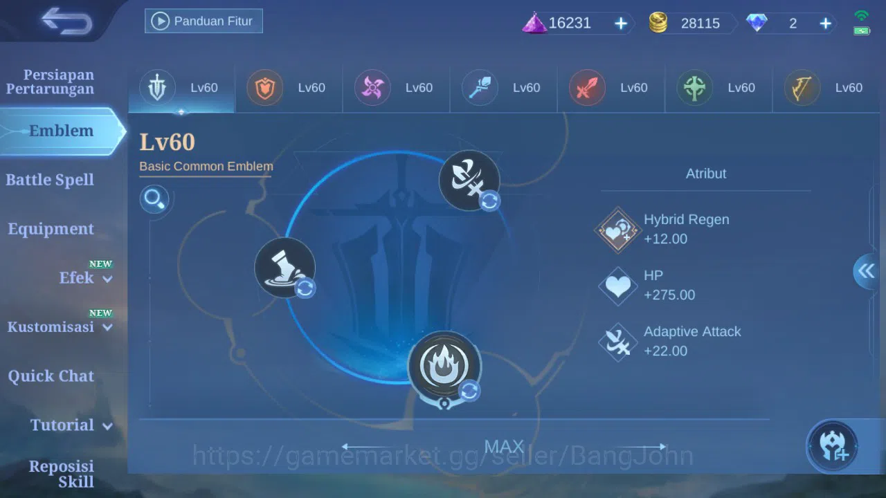 Mobile Legends: Bang Bang Accounts GLOBAL Hero 101 Skin 213 | Prime Beatrix | Luckybo image 12