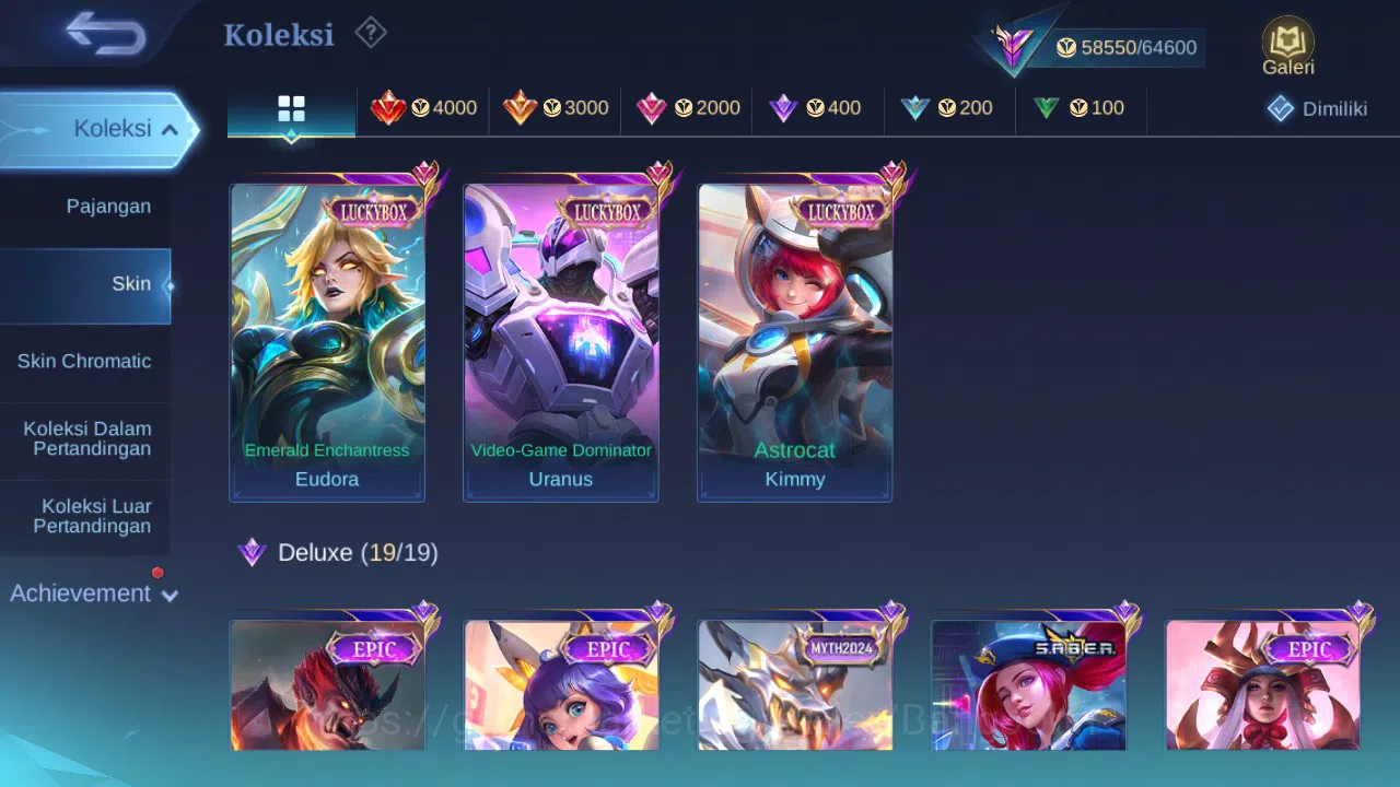 Mobile Legends: Bang Bang Accounts GLOBAL Hero 101 Skin 213 | Prime Beatrix | Luckybo image 2