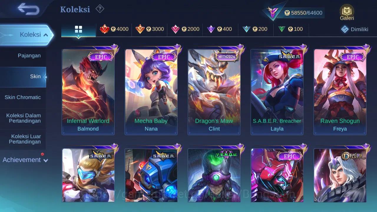 Mobile Legends: Bang Bang Accounts GLOBAL Hero 101 Skin 213 | Prime Beatrix | Luckybo image 3