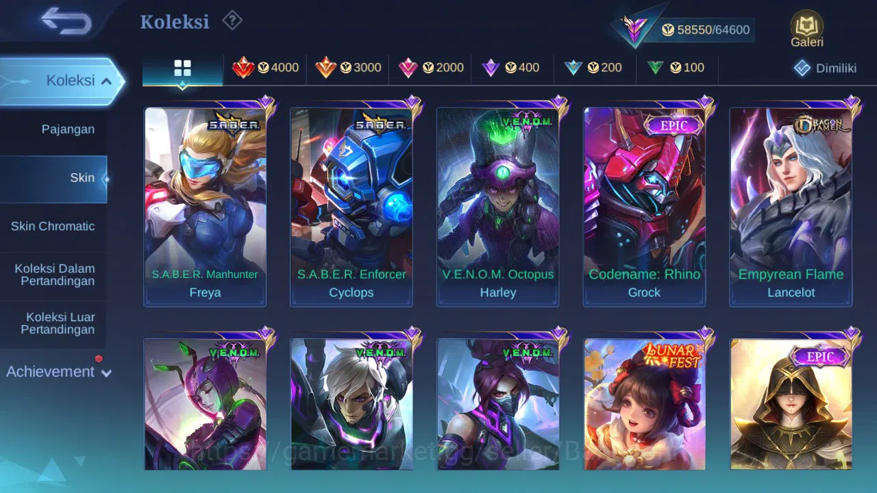 Mobile Legends: Bang Bang Accounts GLOBAL Hero 101 Skin 213 | Prime Beatrix | Luckybo image 4