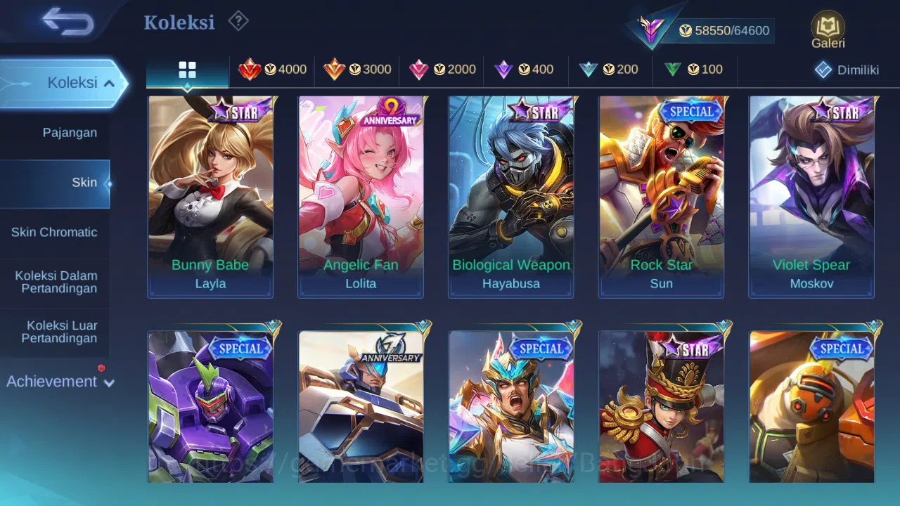 Mobile Legends: Bang Bang Accounts GLOBAL Hero 101 Skin 213 | Prime Beatrix | Luckybo image 7
