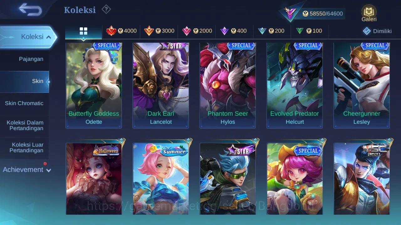 Mobile Legends: Bang Bang Accounts GLOBAL Hero 101 Skin 213 | Prime Beatrix | Luckybo image 8