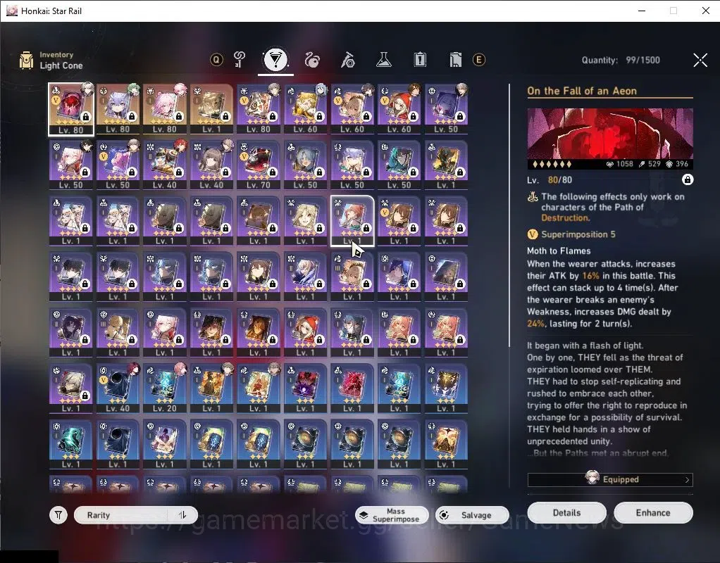 Honkai Star Rail Accounts Asia|TL 64|7 Limited|Evanescia E1+Sign,Firefly,Huo image 6