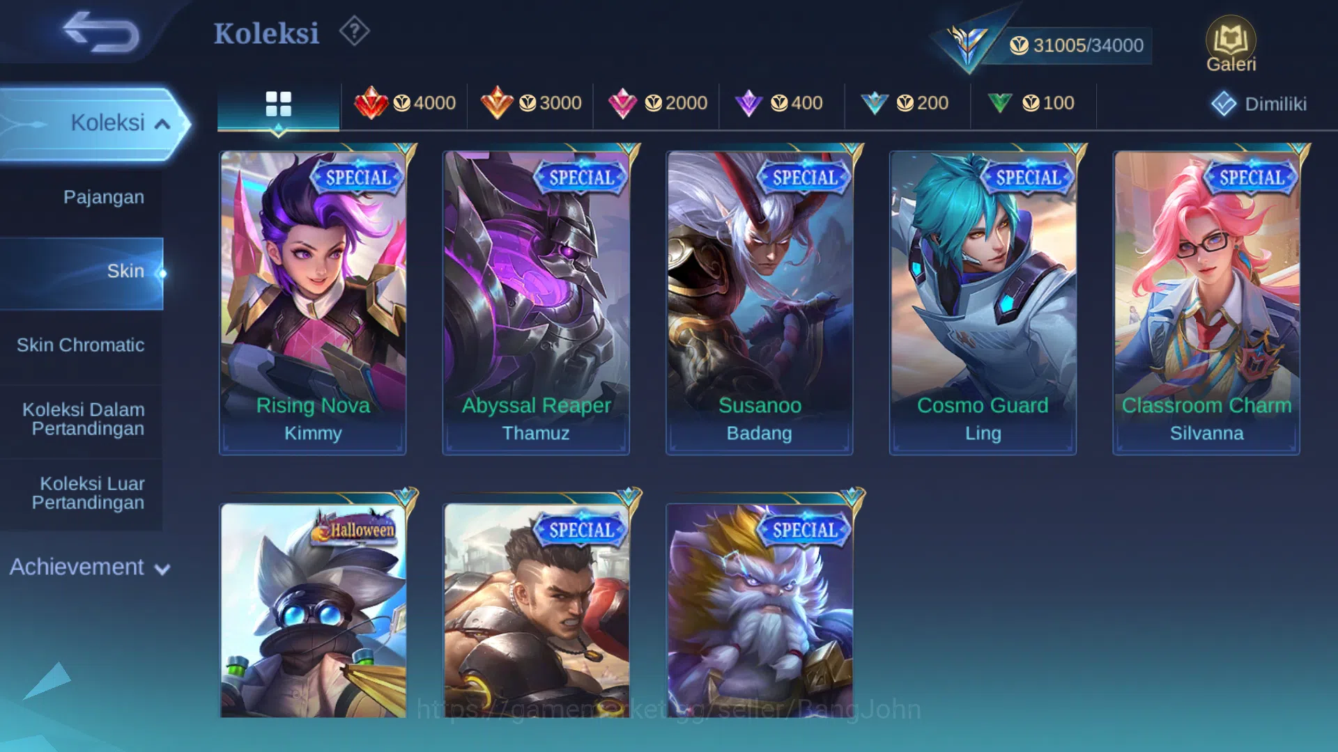 Mobile Legends: Bang Bang Accounts Hero 93 | Skin 141 | Dragontamer Ling, Masha, Este image 10
