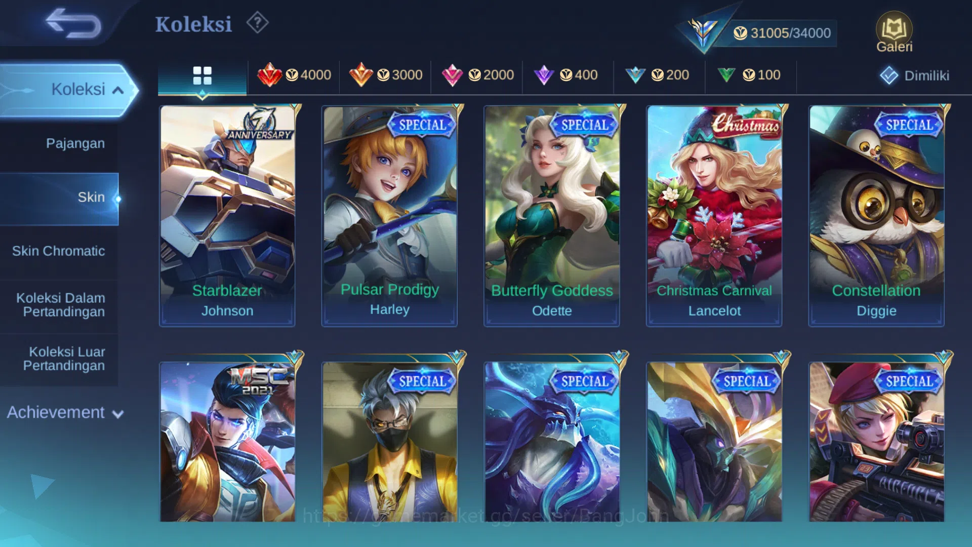Mobile Legends: Bang Bang Accounts Hero 93 | Skin 141 | Dragontamer Ling, Masha, Este image 9