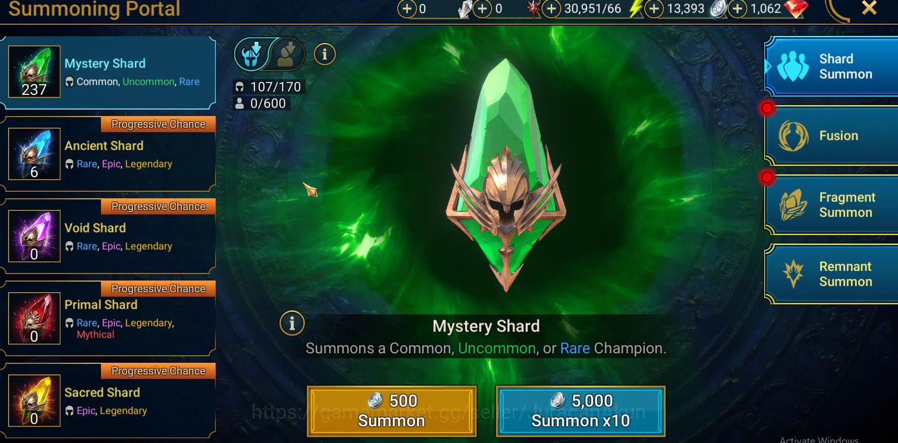 Raid: Shadow Legends Accounts Lv17 320K Power|2 Myth Alaz Sunbearer, Calamitus|2 image 7