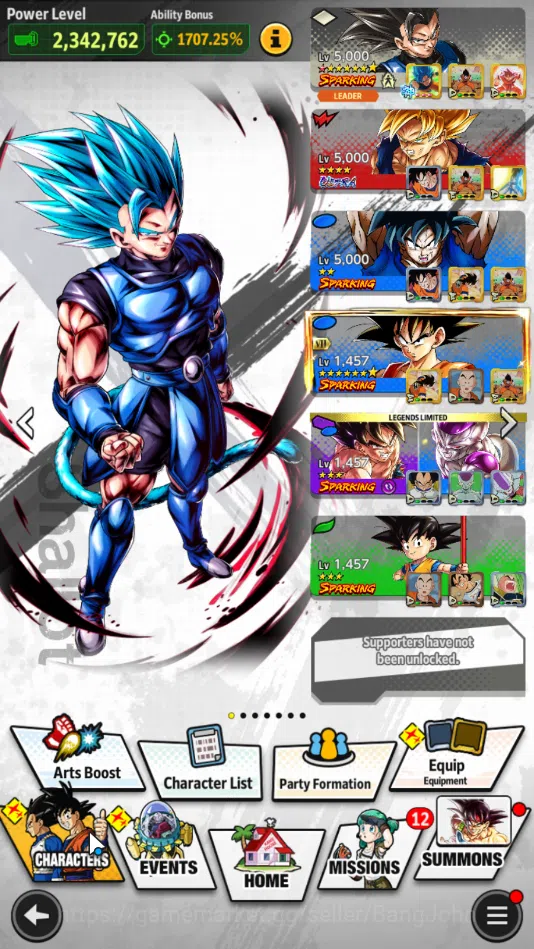Dragon Ball Legends Accounts Lvl 142 | 6,4 M Total Power | 52k CC | 1 Ultra | U image 2