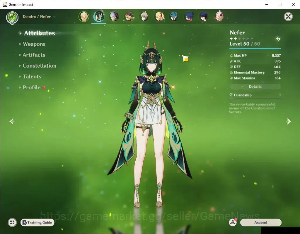 Genshin Impact Accounts ASIA |Starter|AR 30|1 Limited+16(*4Character)| Nef image 3