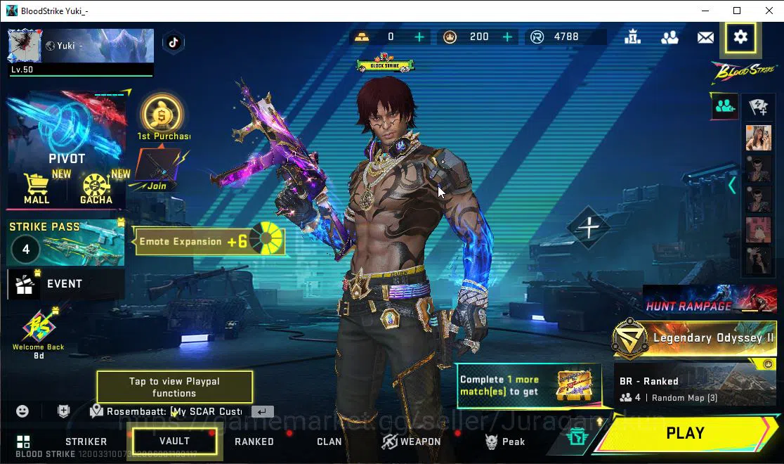 Blood Strike Accounts ASIA|Melee Katana|12 Ultra SCAR-MoltenLv4,INP-9Lv3 image 2