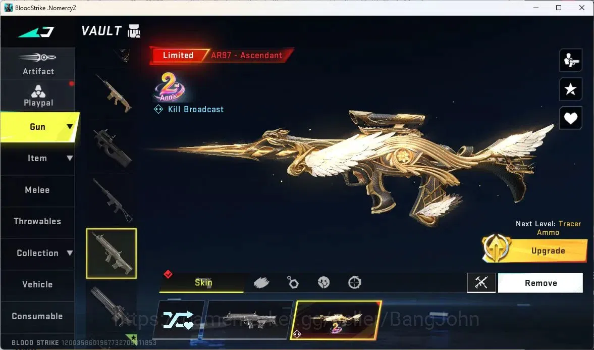 Blood Strike Accounts ASIA | 2 7DS: Kar98k,QBZ95|2 LTD: AR97,TR MP7|2 UL image 2