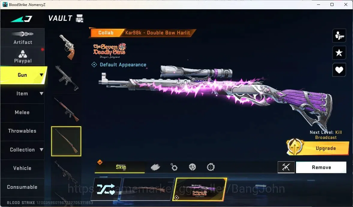 Blood Strike Accounts ASIA | 2 7DS: Kar98k,QBZ95|2 LTD: AR97,TR MP7|2 UL image 4