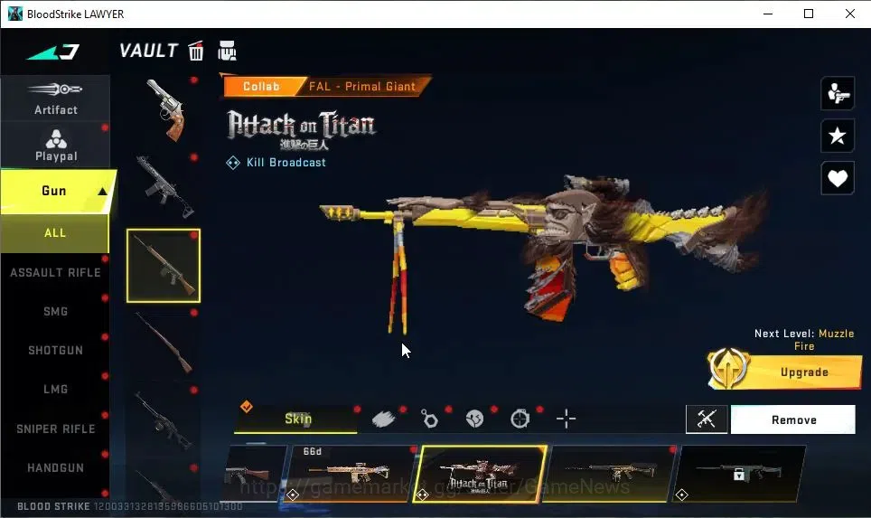 Blood Strike Accounts ASIA|Collab 7DS[M700,AK47,Kar98k,QBZ95]+AOT FAL|7  image 11