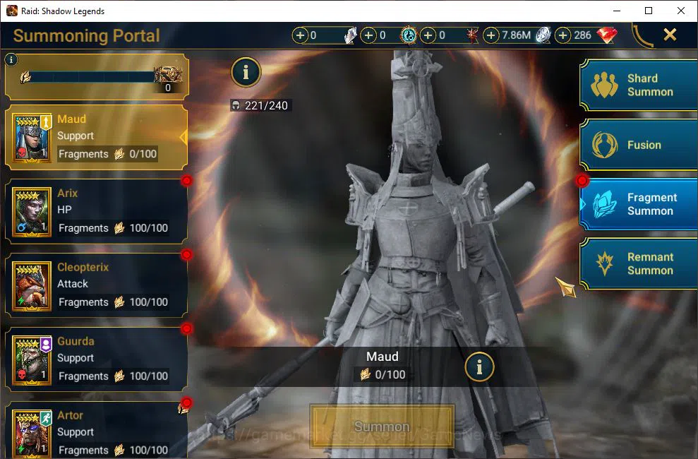 Raid: Shadow Legends Accounts Mid-Game Lv10 1M Power| 1 Mythic (LadyMikage)+4 Legendary (Ninja,Narma,Kreela,Cleoptrix)| 11 13