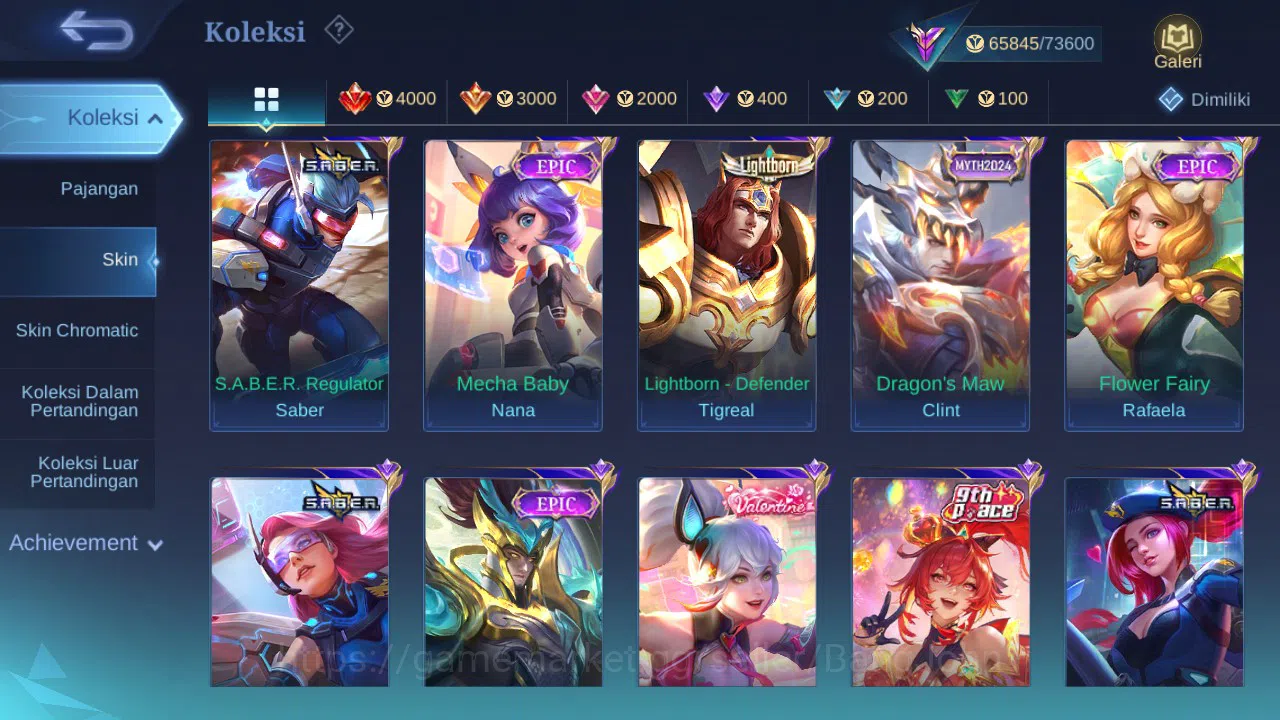 Mobile Legends: Bang Bang Accounts GLOBAL Hero 85 Skin 227 Legend Granger | CC Grange image 4