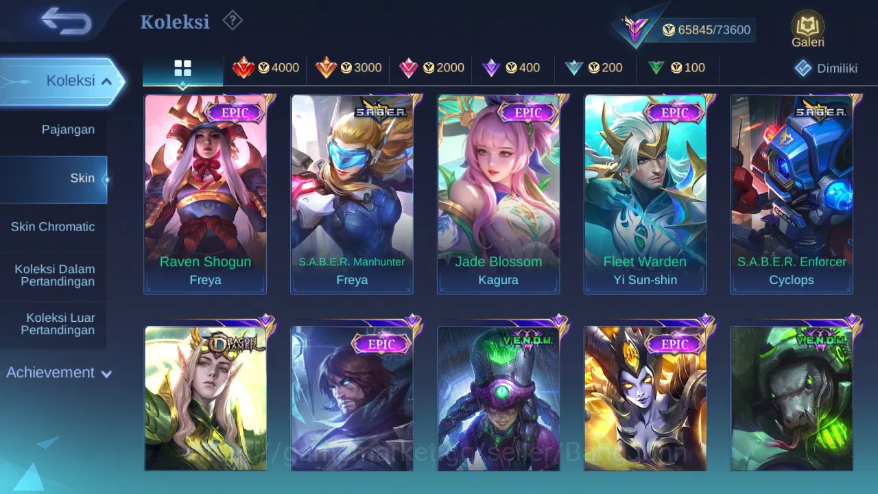 Mobile Legends: Bang Bang Accounts GLOBAL Hero 85 Skin 227 Legend Granger | CC Grange image 5