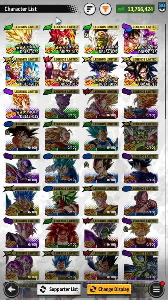 Dragon Ball Legends Accounts 13M TotalPower|LV153|4UL+2LR+9LL|SSG SS Gogeta,2 S image 5