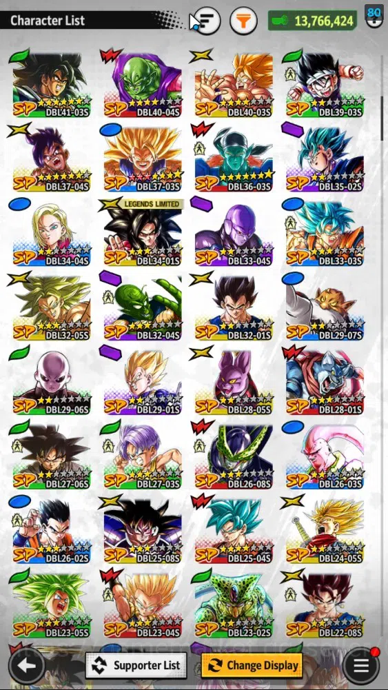 Dragon Ball Legends Accounts 13M TotalPower|LV153|4UL+2LR+9LL|SSG SS Gogeta,2 S image 7