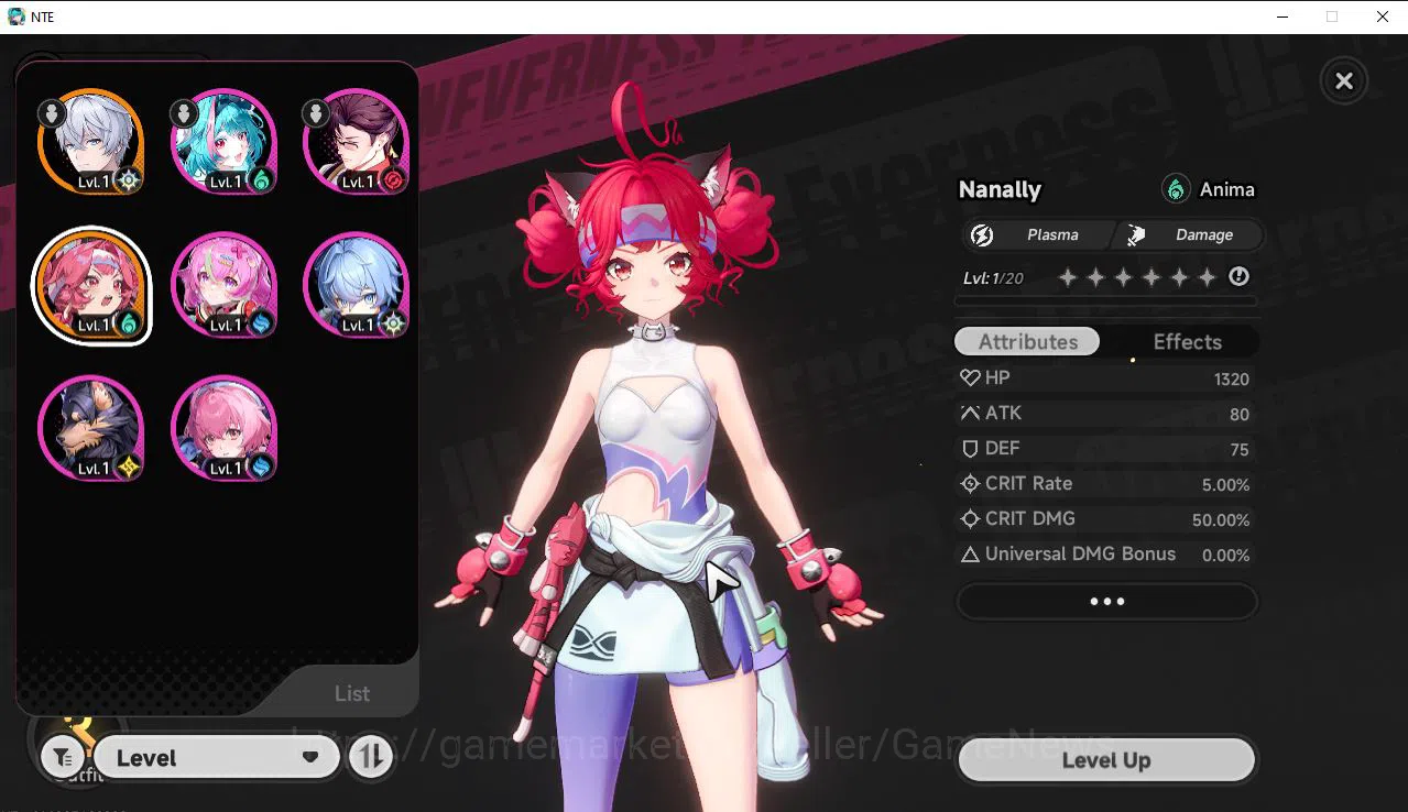 Neverness to Everness Accounts GLOBAL NA |HL 3| 1 SSR Limited Nanally+Skin | 6 SR image 1
