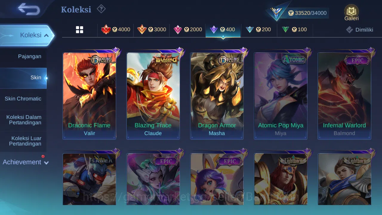 Mobile Legends: Bang Bang Accounts Hero 131 | skin 193 | kof karina | spongebob cyclo image 14