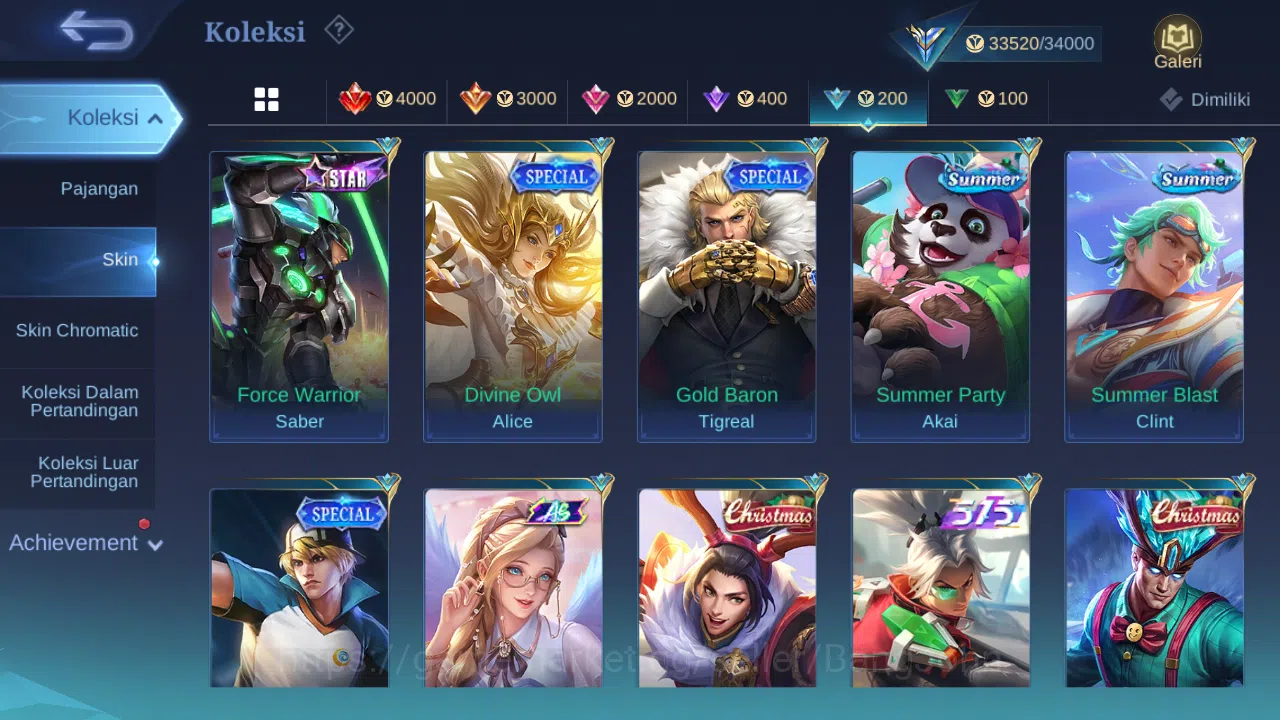 Mobile Legends: Bang Bang Accounts Hero 131 | skin 193 | kof karina | spongebob cyclo image 15