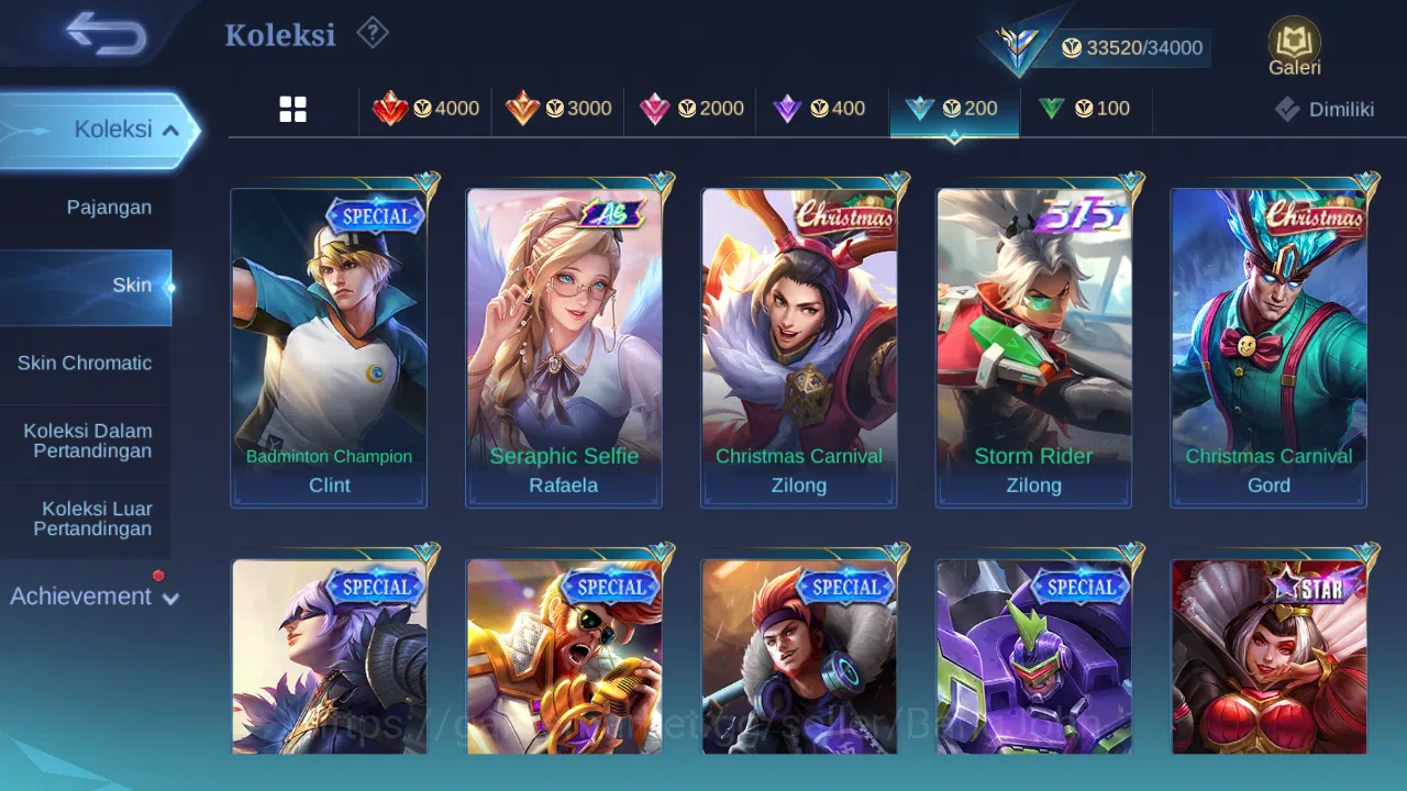 Mobile Legends: Bang Bang Accounts Hero 131 | skin 193 | kof karina | spongebob cyclo image 16