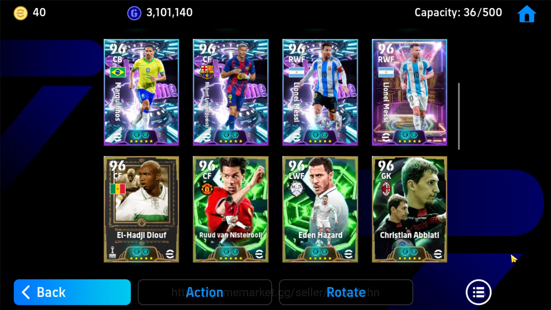eFootball Accounts power 3202 | cruyff epic db, puskas epic db, schol image 3