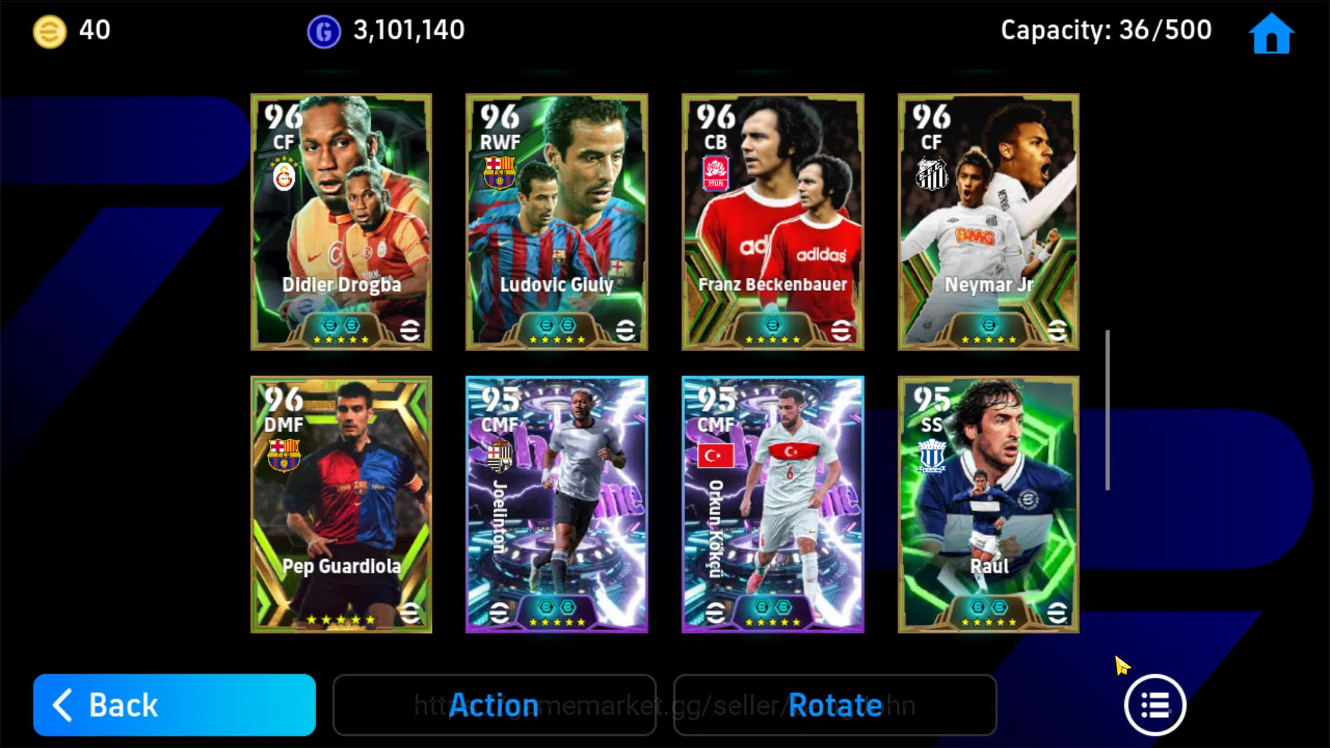 eFootball Accounts power 3202 | cruyff epic db, puskas epic db, schol image 8
