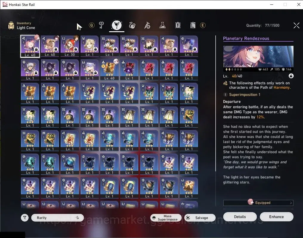 Honkai Star Rail Accounts Asia|TL 21|1 Golden Companion|2 Limited| Silver Wo image 6