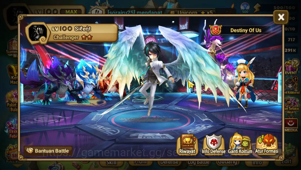 Summoners War: Sky Arena Accounts Mid-Game ASIA Lv100|1 LD(Artamiel)|40 NB5(Feng Yang,Laika,Lamiella,Etc)+72 6*Monster|All 2