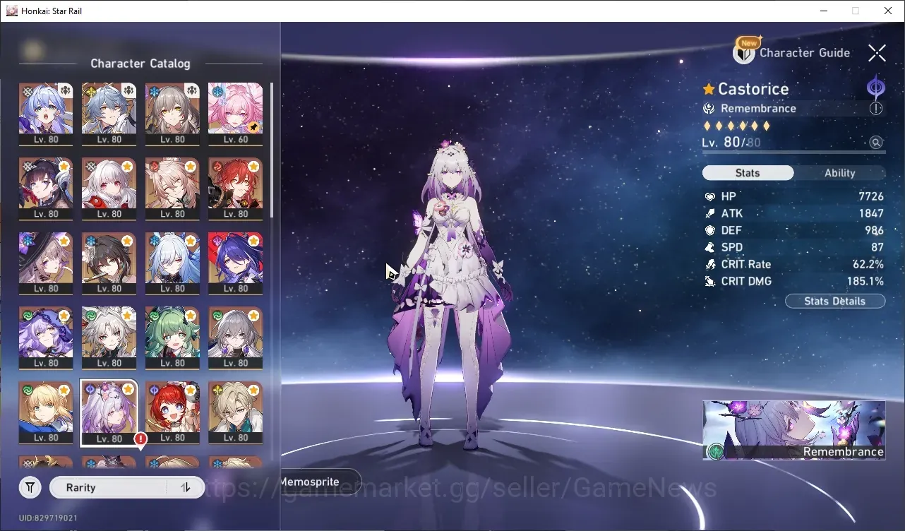 Honkai Star Rail Accounts Others Asia|TL 70|2 PremTeam|26 Limited (14 Char With Signature LC) Robin E1,Tribbie E1,Aventurine 1