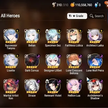 Epic Seven Accounts Starter Global|Unverif| 15 ML(Lisette,Straze,LC Bellona,Dark Corvus,and etc)Aram,Hecate|PoH+Bless