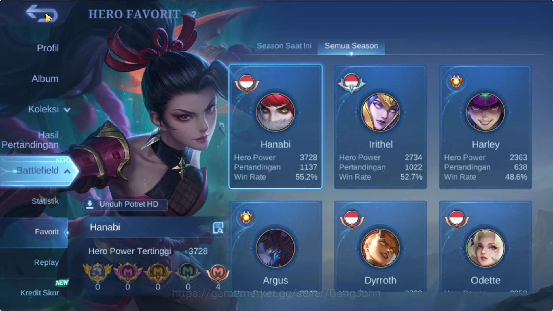 Mobile Legends: Bang Bang Accounts Hero 131 Skin 281 | CC Parsha+Natalia, KOF Karina, image 4
