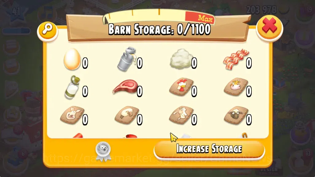 Hay Day Accounts Level 41 | Barn Storage 1100 + Silo Storage 625 |  image 7