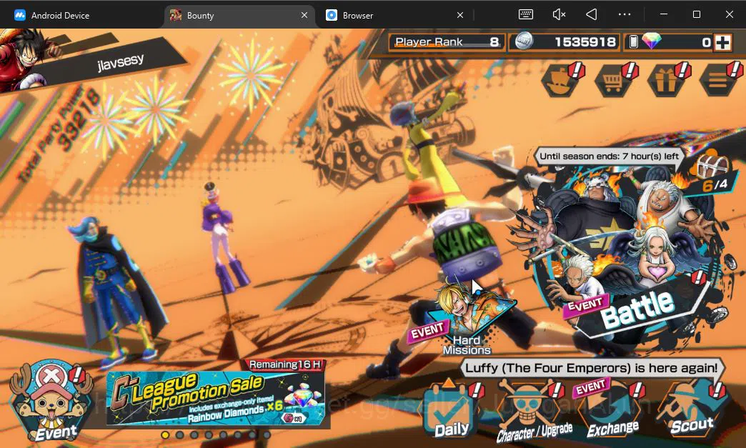 One Piece Bounty Rush Accounts Global | 3 META EX | Trafalgar Law, Four Emperor M image 2