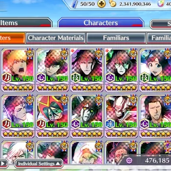 Bleach: Brave Souls Accounts Mid-Tier Global|40K Orb|80% Side Story|TYBW26 Kensei,Ichigo,Aizen,ShunSui,Gisele,11th