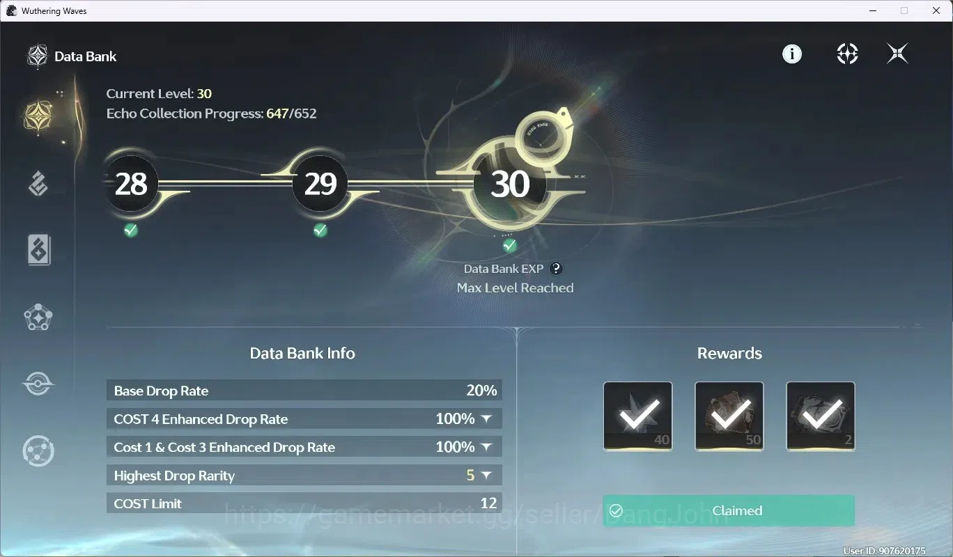 Wuthering Waves Accounts SEA|UL 58|Rank 6|3 Char Limited [(Lucy)Rc6,Rebecca image 10