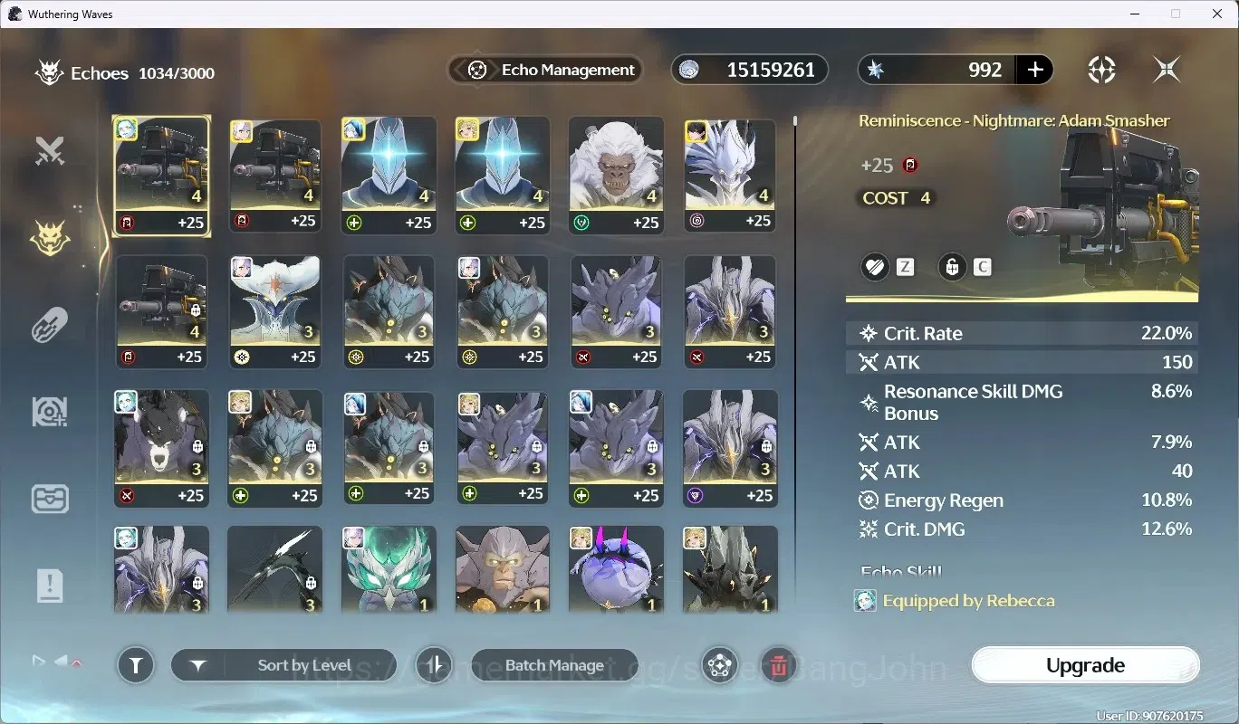 Wuthering Waves Accounts SEA|UL 58|Rank 6|3 Char Limited [(Lucy)Rc6,Rebecca image 12