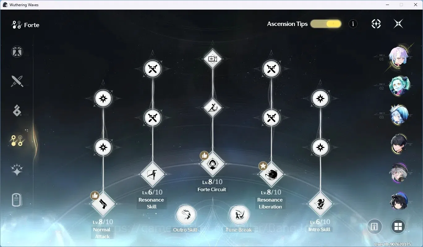 Wuthering Waves Accounts SEA|UL 58|Rank 6|3 Char Limited [(Lucy)Rc6,Rebecca image 4