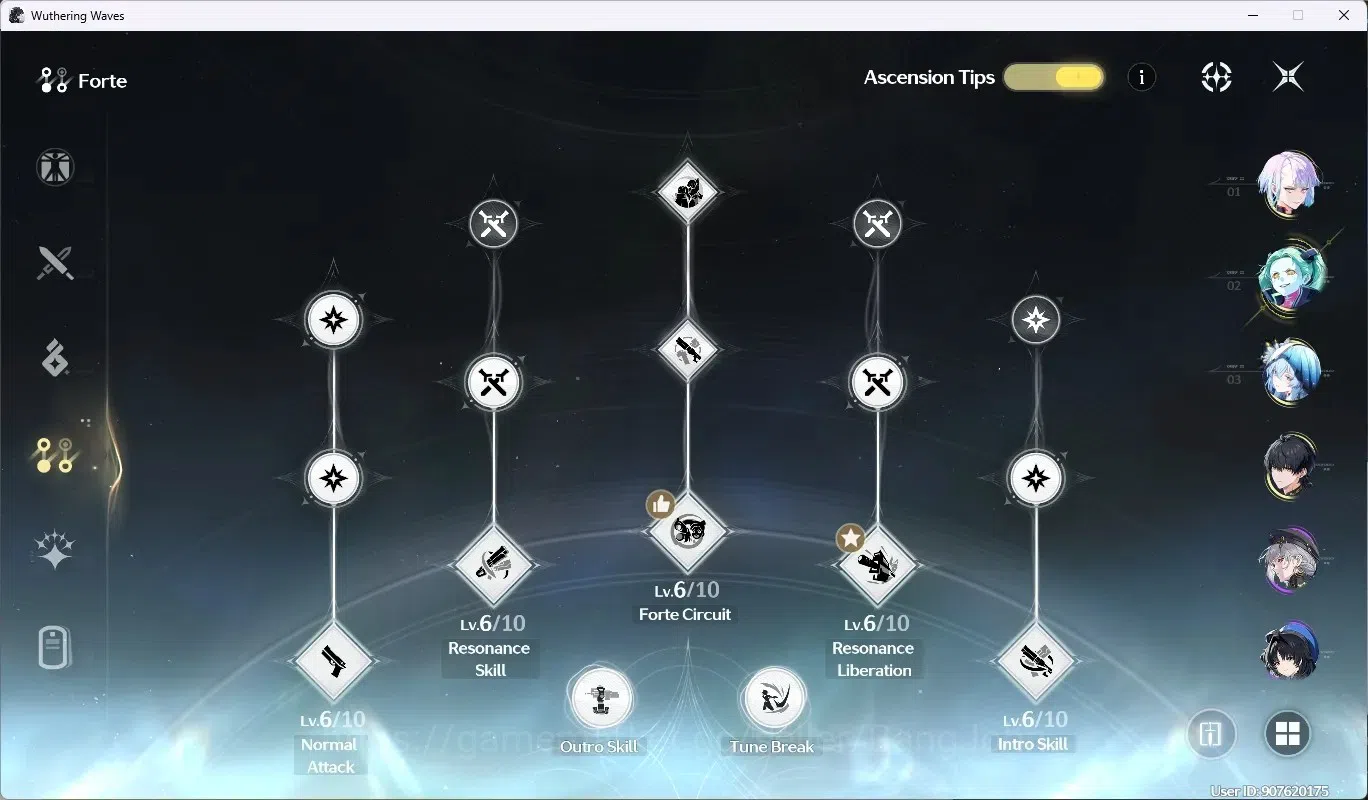 Wuthering Waves Accounts SEA|UL 58|Rank 6|3 Char Limited [(Lucy)Rc6,Rebecca image 6