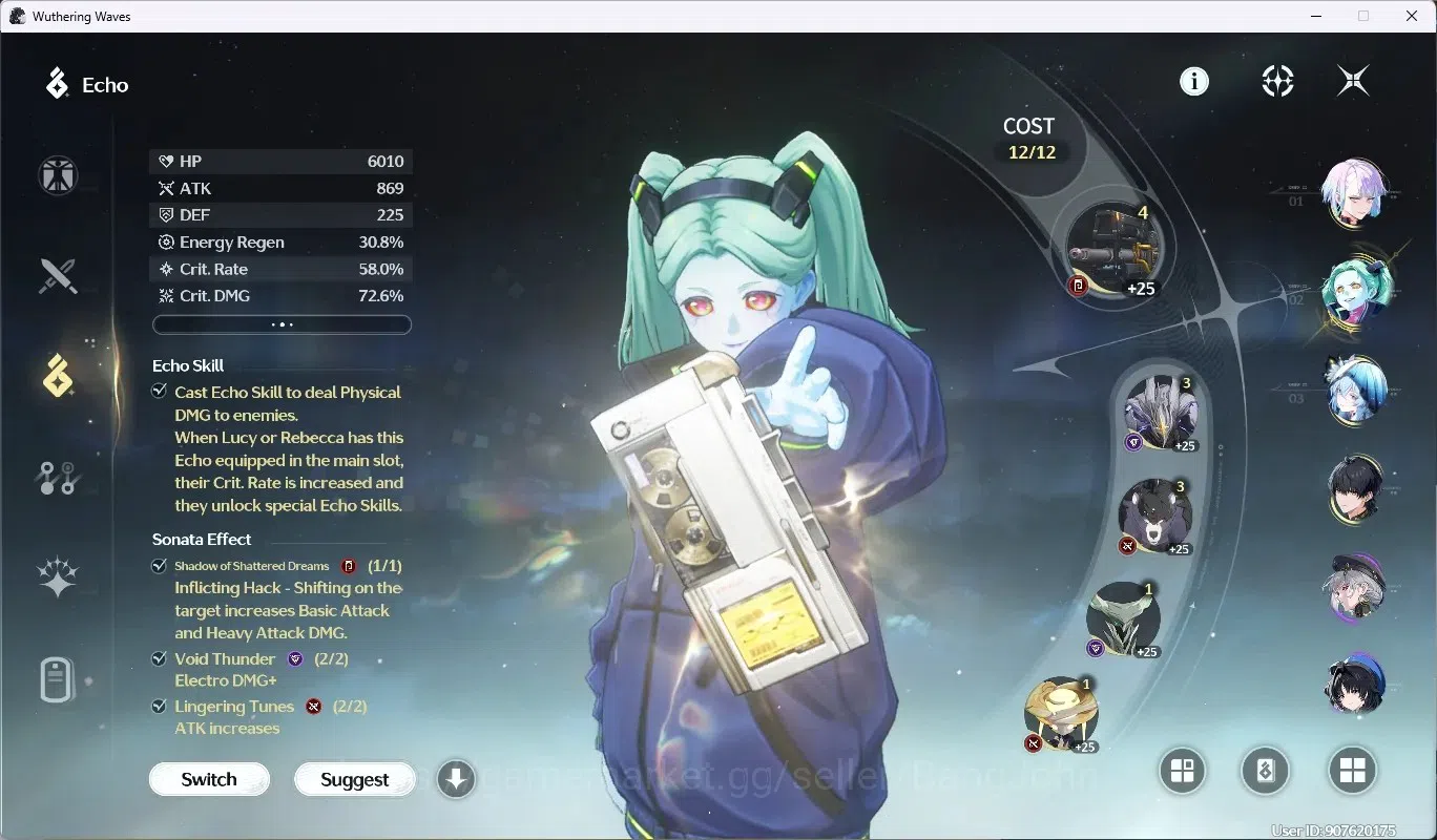 Wuthering Waves Accounts SEA|UL 58|Rank 6|3 Char Limited [(Lucy)Rc6,Rebecca image 7