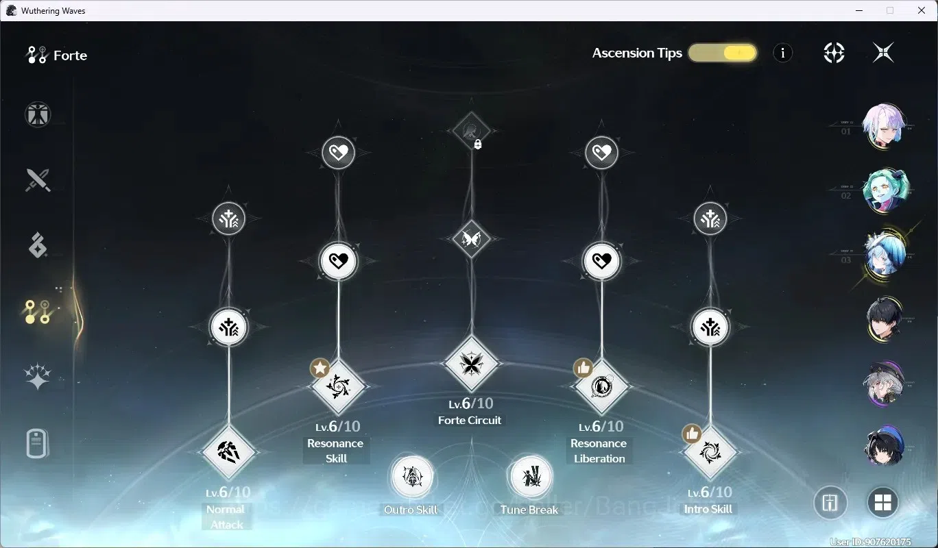 Wuthering Waves Accounts SEA|UL 58|Rank 6|3 Char Limited [(Lucy)Rc6,Rebecca image 9