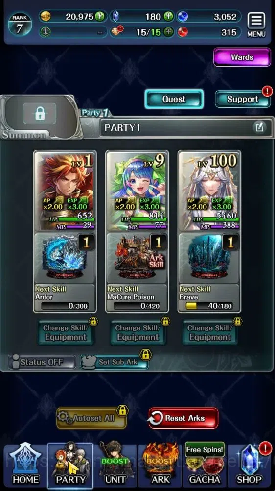 Last Cloudia Accounts Mid‑Game GLOBAL|Rank 7|Collab Brave Frontier (Goddess Tilith,Fire God Vargas) + (Goddess Lilaha)| 4 3